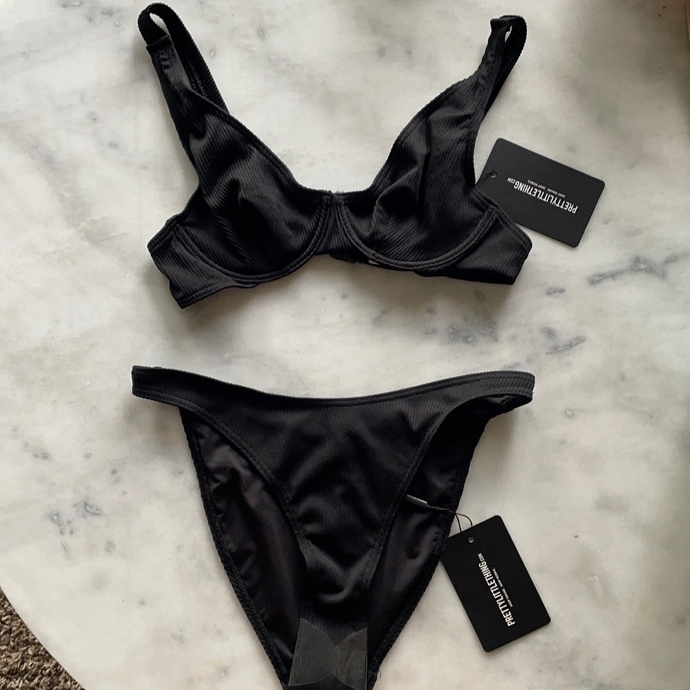 Black pretty little thing bikini
